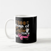 Mug Enseignant 100 jours de café Teach Repeat (Gauche)