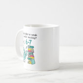 Mug Enseignant 67 Combien de nuits par semaine devriez (Devant gauche)