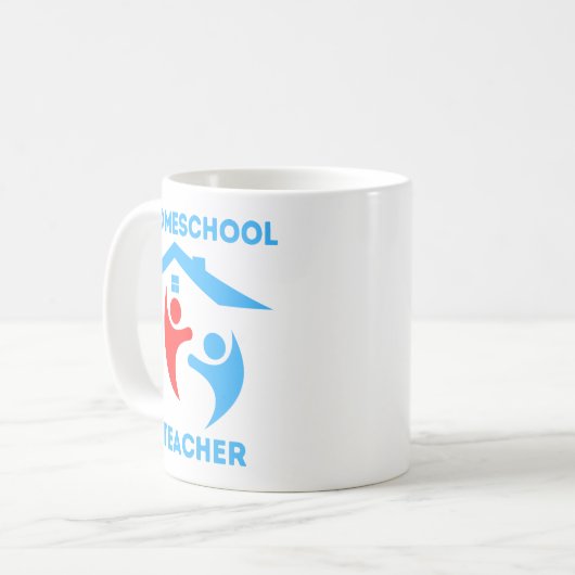 Mug Enseignant à la maison (Devant gauche)