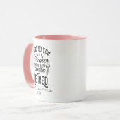 Mug Enseignant à la retraite Chef d'école Cadeau de re (Devant gauche)