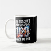 Mug Enseignant a survécu 100 jours de moi 100e jour d' (Gauche)