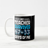 Mug Enseignant a survécu 100 jours de moi 100e jour d' (Gauche)