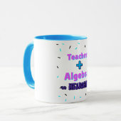 Mug Enseignant + algèbre ×Headaches Math Algebra Ensei (Devant gauche)