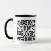 Mug Enseignant Amoureux des chiens de 3e année (Gauche)