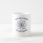 Mug Enseignant amusant en physique Pense comme un prot (Centre)