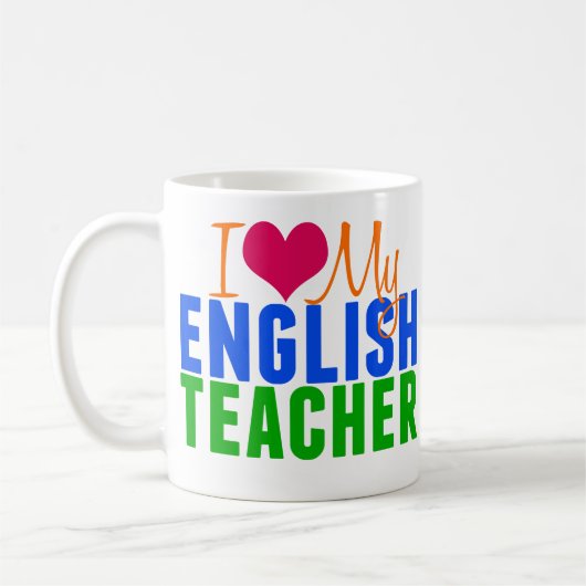 Mug Enseignant anglais (Gauche)
