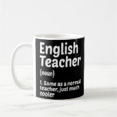 Mug Enseignant Anglais Définition Enseignement École E (Gauche)