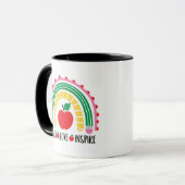 Mug Enseignant Apprendre Amour Inspirer (Devant gauche)