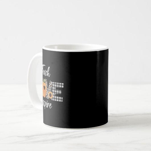 Mug Enseignant Apprendre Amour Inspirer Automne Automn (Devant gauche)