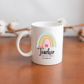 Mug Enseignant Apprendre Amour Inspirer Rainbow Person