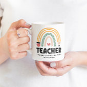 Mug Enseignant Apprendre Amour Inspirer Rainbow Person
