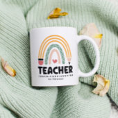 Mug Enseignant Apprendre Amour Inspirer Rainbow Person