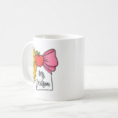 Mug Enseignant Arc Crayon Arc Rentrée Scolaire Personn (Devant gauche)