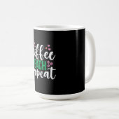 Mug Enseignant Art Café Teach Répétition (Devant droit)