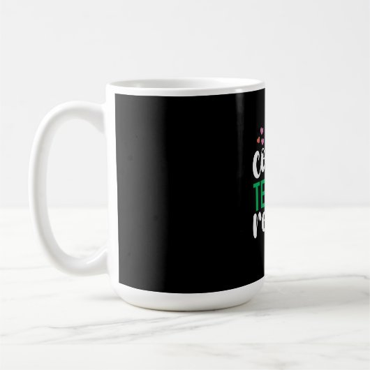 Mug Enseignant Art Café Teach Répétition (Gauche)