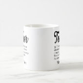 Mug Enseignant Avec Nom Fin De L'Année De Mandat Merci (Centre)