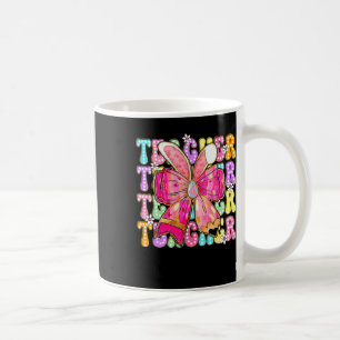 Mug Enseignant Bunny Coquette Bow Pencil Bunny Jour de
