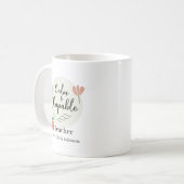 Mug Enseignant Calme & Capable Nom Personnalisé (Devant gauche)