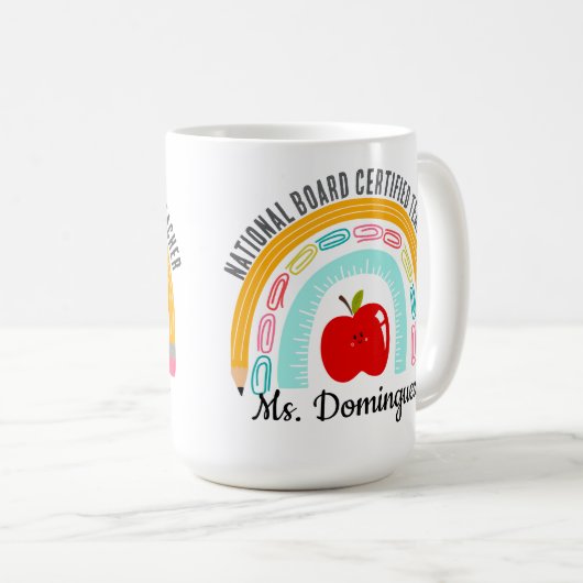 Mug Enseignant certifié par la Commission nationale pe (Devant droit)