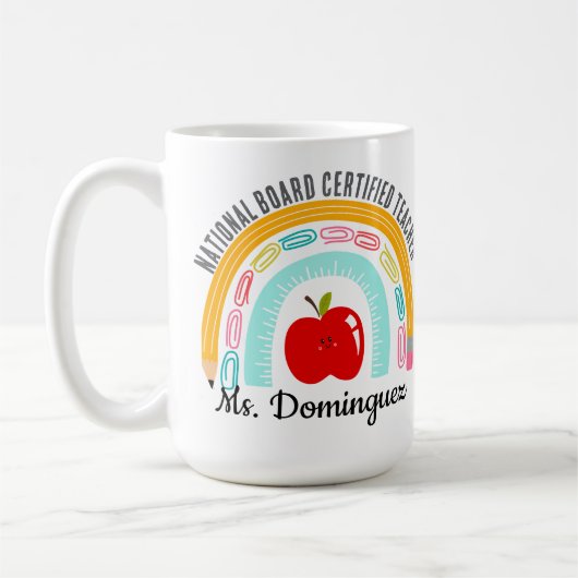 Mug Enseignant certifié par la Commission nationale pe (Gauche)