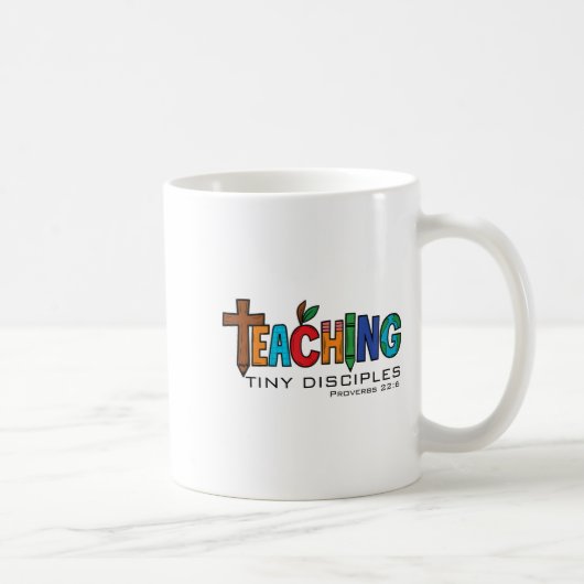 Mug Enseignant Chrétien Enseigner Minuscules Disciples (Droite)