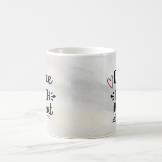 Mug Enseignant Coffee Teach Repeat Cute Don (Centre)