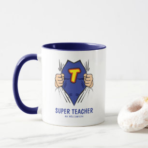 Mug Enseignant cool Superhero