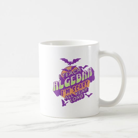 Mug Enseignant d'algèbre Halloween Soky Ghost Mathémat (Droite)
