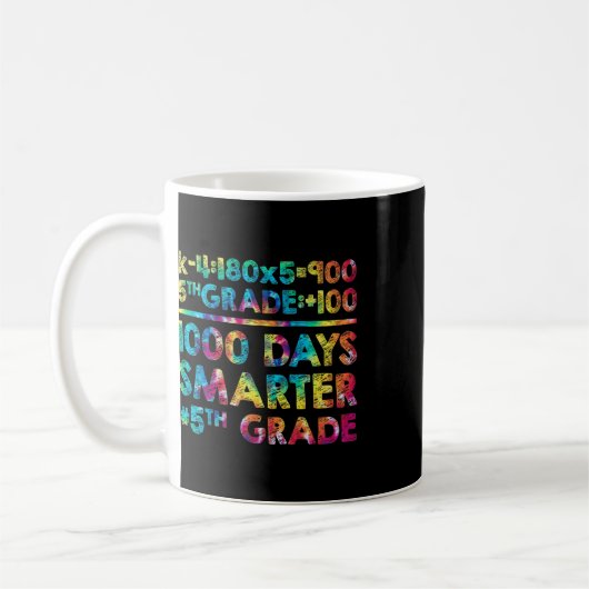 Mug Enseignant De 1000 Jours Plus Intelligent 100 Jour (Gauche)