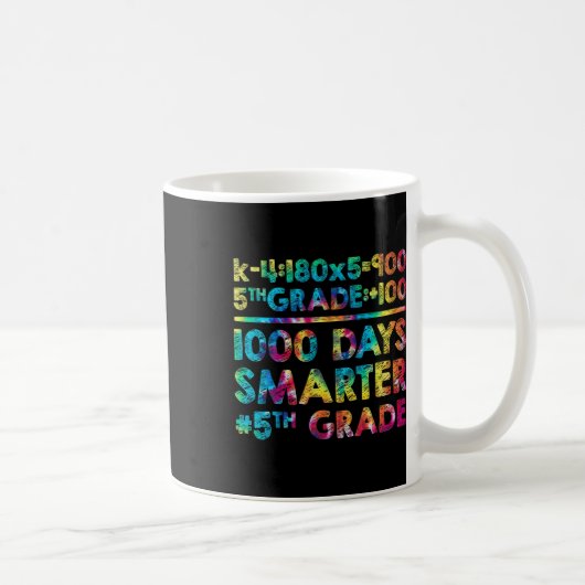 Mug Enseignant De 1000 Jours Plus Intelligent 100 Jour (Droite)