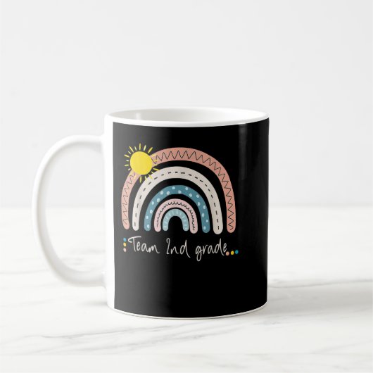 Mug Enseignant de 2e année de l'équipe Pré-K Équipe Ar (Gauche)
