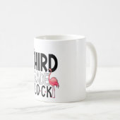 Mug Enseignant de 3e année Flock Flamant rose rose Kid (Devant droit)