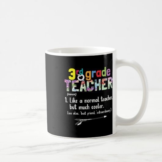 Mug Enseignant de 3e année Retour à l'école Cadeau de (Droite)