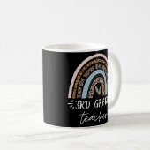 Mug Enseignant de 3e année retour à l'école mignon boh (Devant droit)