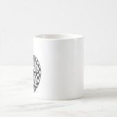 Mug Enseignant de 4e année À damiers Apple (Centre)