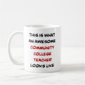 Mug enseignant de collège communautaire, génial (Gauche)