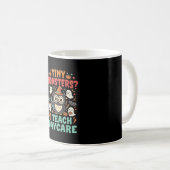 Mug Enseignant de garderie Halloween Petits Monstres (Devant droit)