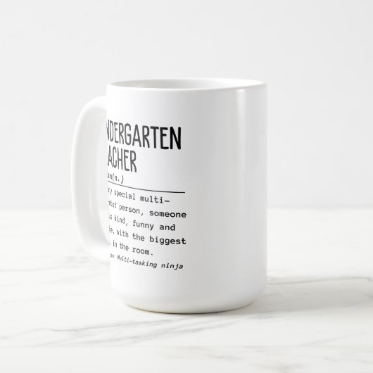 Mug Enseignant de jardin d'enfants (Devant gauche)