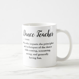 Mug Enseignant de la danse