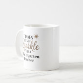 Mug Enseignant de la maternelle Sparkle (Devant gauche)