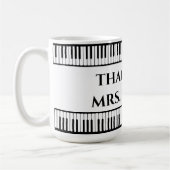 Mug Enseignant de la musique Merci (Gauche)