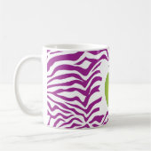 Mug Enseignant de la pomme verte de Zebra (Gauche)