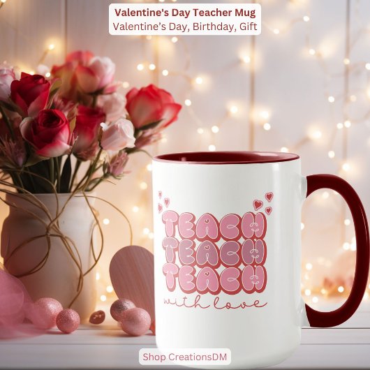 Mug Enseignant de la Saint-Valentin