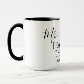 Mug Enseignant de l'année Personnalisé cadeau de texte (Gauche)