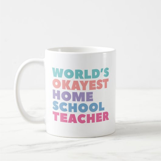 Mug Enseignant de l'école d'homéopathie la plus Okayes (Gauche)