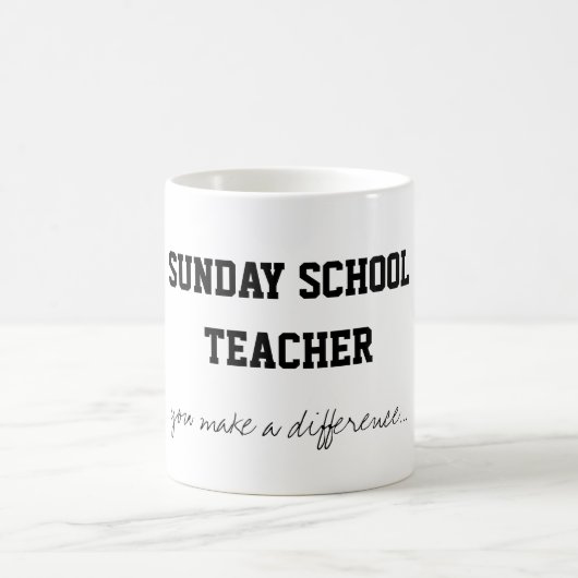 Mug Enseignant de l'école du dimanche (Centre)