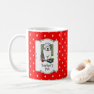 Mug Enseignant de l'école Vieux chien de mouton anglai