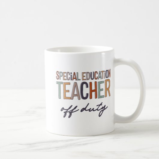 Mug Enseignant De L'Éducation Hors Service Dernier Jou (Droite)
