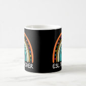 Mug Enseignant de l'ESL Boho Arc-en-ciel Retour à l'éc (Centre)