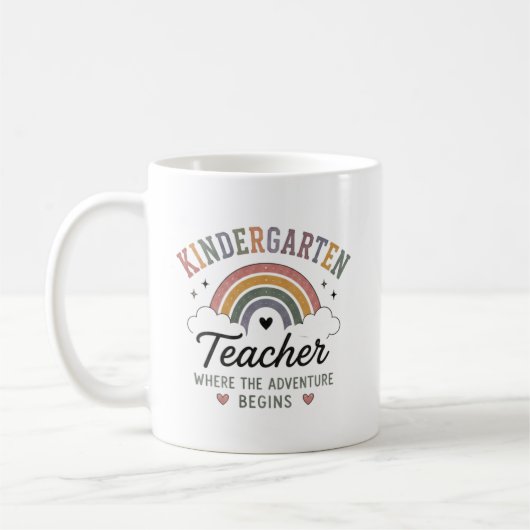 Mug Enseignant de maternelle où l'aventure commence Pe (Gauche)